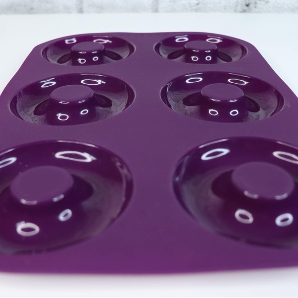 Epicure Perfect Bagel & Donut Pan FGRD Silicone Non Stick Flexible Easy Release - Picture 3 of 9